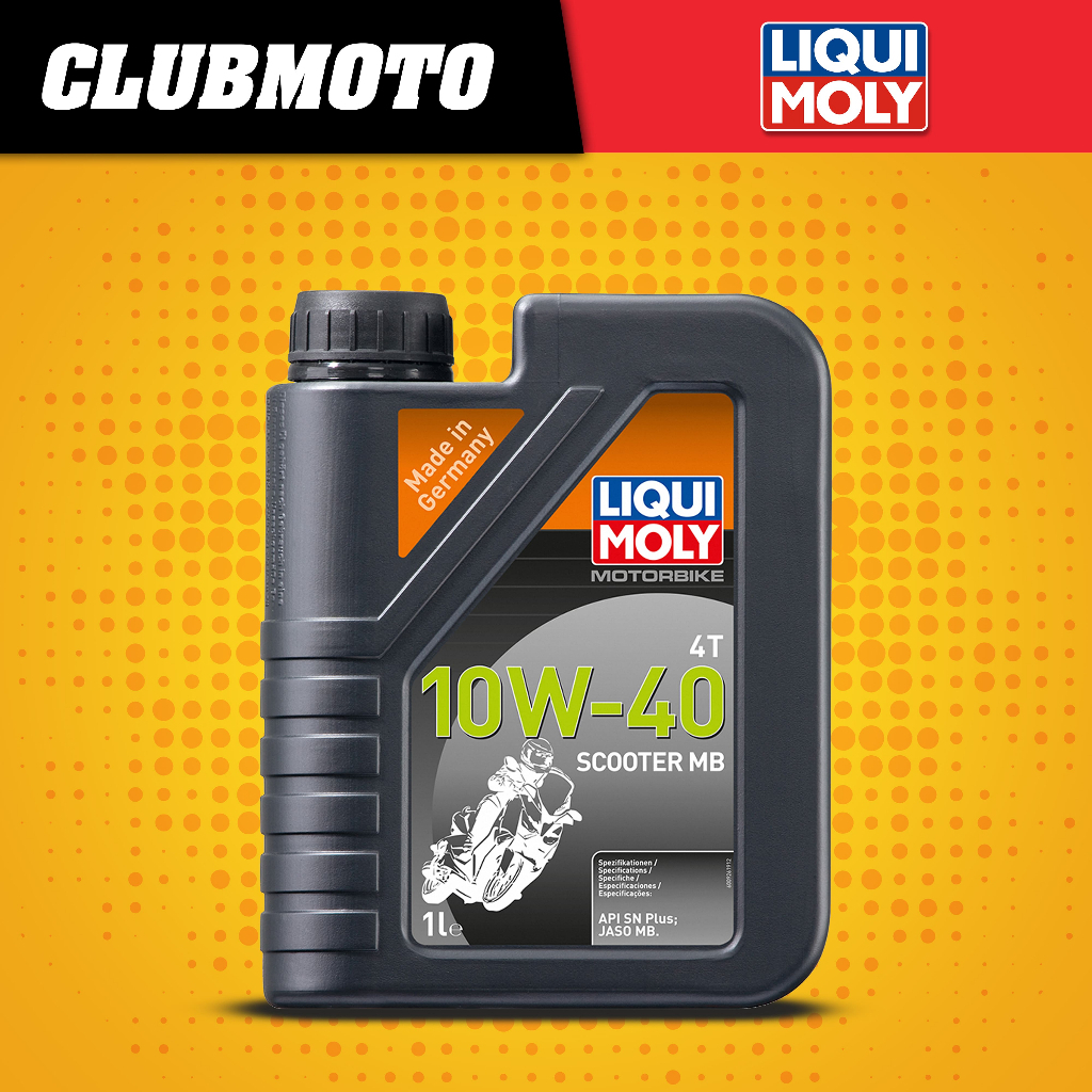 น้ำมันเครื่อง LIQUI MOLY น้ำมันเครื่องมอไซค์ 10W-40 MotorBike Scooter MB 4T (1ลิตร)