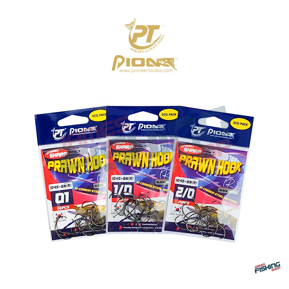 เบ็ดตกกุ้ง ไพโอเนียร์ PIONEER Prawn Hook (R)