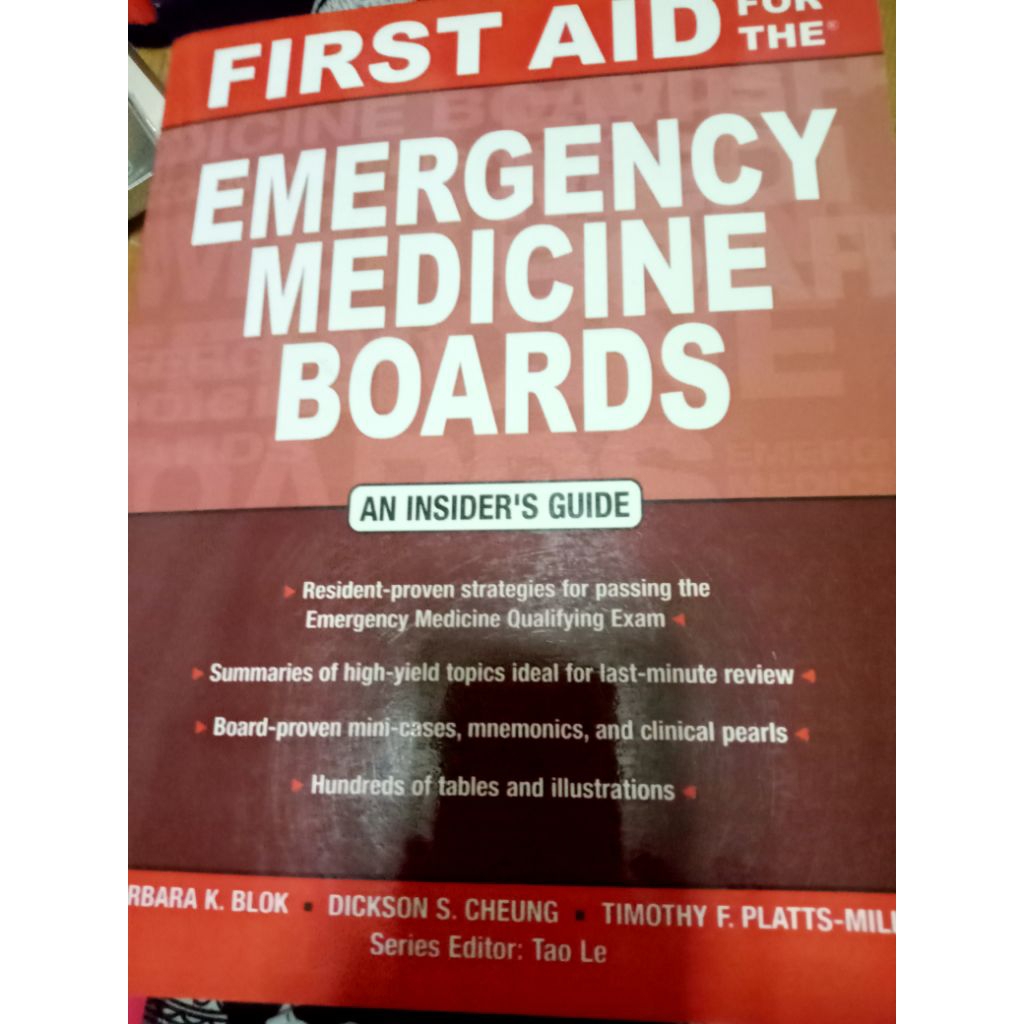 First Aid emergency medicine boards