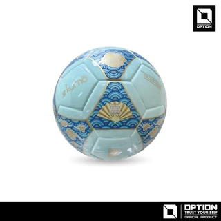 OPTION SPORT ลูกฟุตซอลหนังอัด รุ่น KUMO เบอร์ 3.7 คุณภาพดี แถมฟรี: ตาข่ายใส่บอลและเข็มสูบลมบอล แบรนด์ชั้นนำ OPTION ของแท