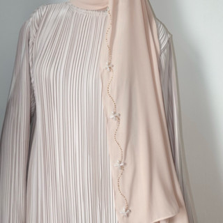 Perla Bling ผ้าคลุมปักคริสตัลดอกไม้ใหญ่