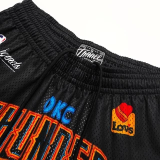 กางเกงกีฬา กางเกงบาสขาสั้น OKC [ มีไซส์ใหญ่ ]
