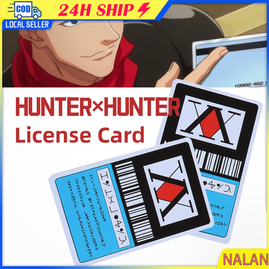 ร้านอยู่กทม.การ์ดใบอนุญาต PVC ลายการ์ตูนอนิเมะ hunter x hunter card การ์ดเกมเก็บสะสม MRT ATM