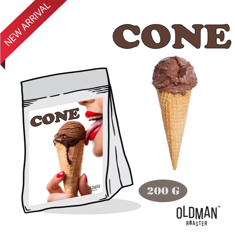 เมล็ดกาแฟ CONE (คั่วกลาง-เข้ม) MEDIUM TO DARK by OLDMAN ROASTER