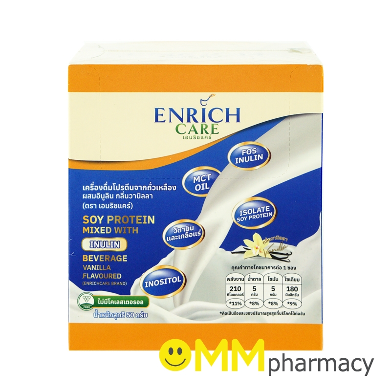 ENRICH CARE SOY PROTEIN (กลิ่นวานิลลา) 50G.X12ซอง