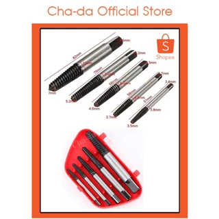 ดอกถอนเกลียวชุด 5ชิ้น/แพ็ค ถอนเกลียว เกลียวหวาน ถอดเกลียว ชุดถอนเกลียว สกรู speed out ใช้สำหรับ ถอดน๊อตขาด ใช้ถอดก๊อกน้ำ