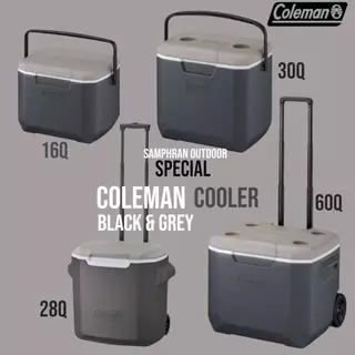 ❄️ กระติกน้ำแข็ง Coleman Cooler 16/28/30/60QT Black Japan สีดำ(พร้อมส่ง สวยมากๆ) ของแท้จากShop Japan