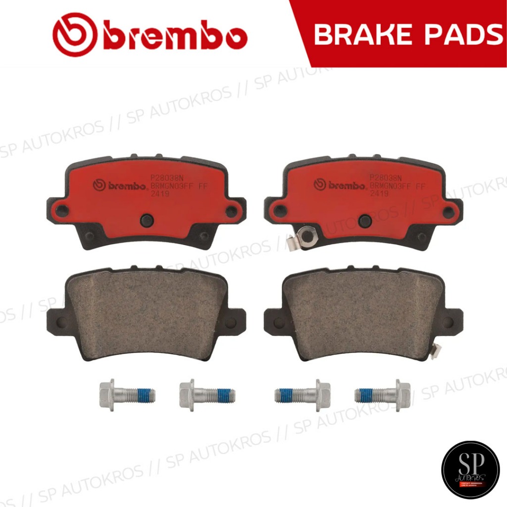 BREMBO ผ้าเบรกหลัง Civic Type-R FN2 ปี 06-> / P28 038
