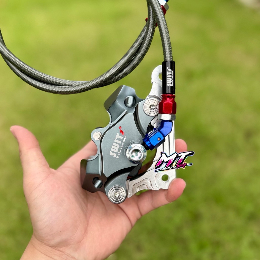 🛵🛵 ปั้มด้วง Swit แท้+ขาจับปั้ม+สายSwit หัว45 🔥แถมฟรี น็อตจับปั้ม 2ตัว🔥มีประกันรั่วซึม