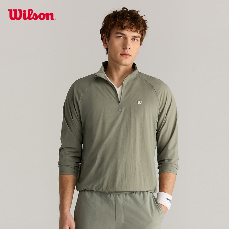 Wilson Men PLAYER HALF-ZIP WIND SHELL WM20042512DYE Official Store
