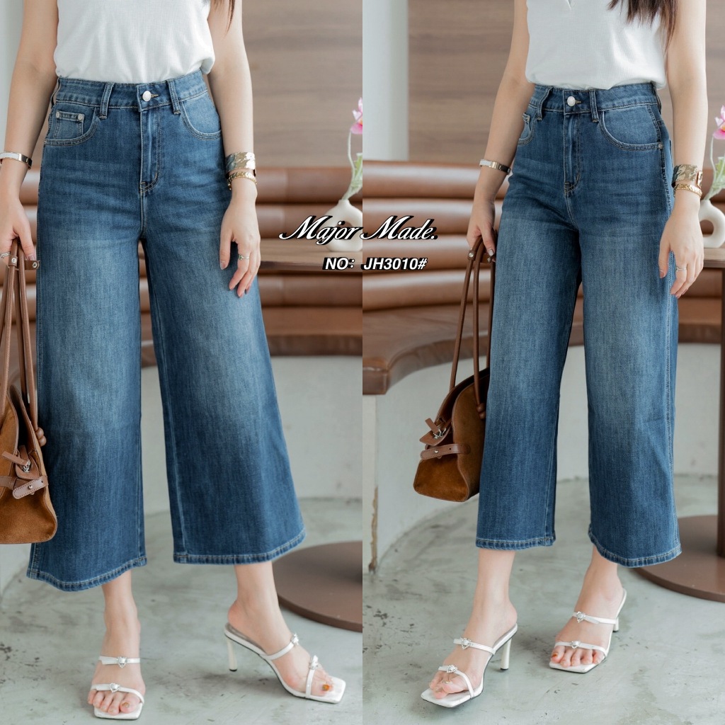 JH3010# กางเกงยีนส์ขา8ส่วน