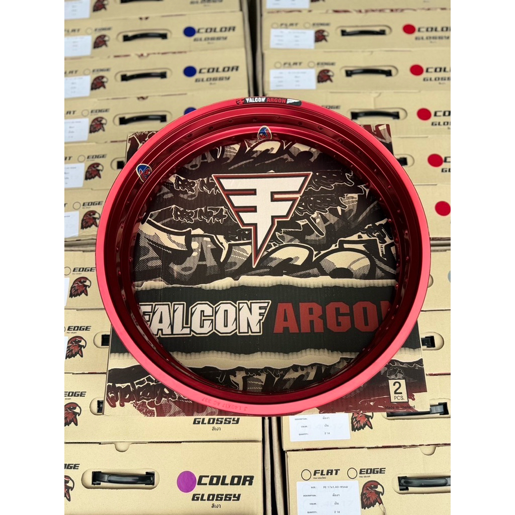วงล้อ FALCON ARGON ทรงเอ สีล้วน1.4หน้า/หลัง ขอบ17ราคาต่อคู่ - รูปที่ 2