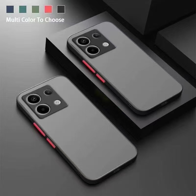 เคสขอบสีหลังด้าน สำหรับ Xiaomi Redmi Note13 Note12 Pro Plus Redmi 12 12C เคสกันกระแทก Note13Pro Plus