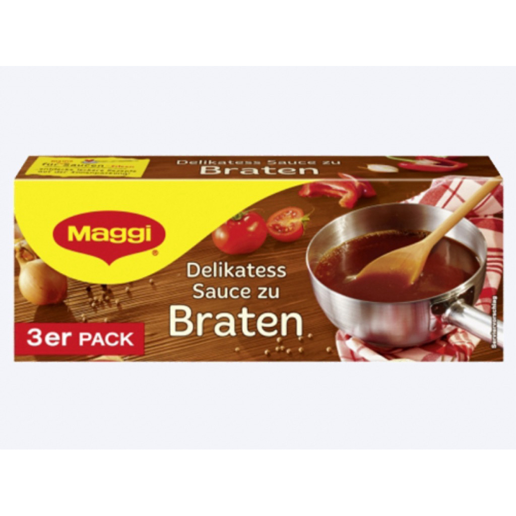 Maggi Delikatess Sosse Zu Braten/Gulasch Beef flavor 42g/ Waldpilz Cremesuppe/Rahm/HackBraten ซอสทำน้ำราดเนื้อย่างเกรวี่