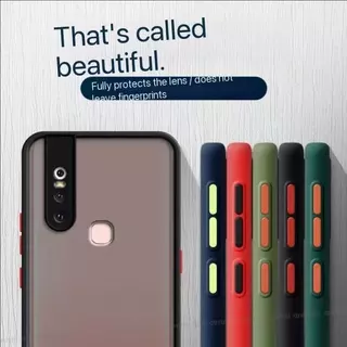 เคสขอบสีหลังด้าน สำหรับ Vivo V15 V15Pro V11i Y30 Y50 V9 Y85 Y19 Y15S Y01 Y01A V25 เคสกันกระแทก