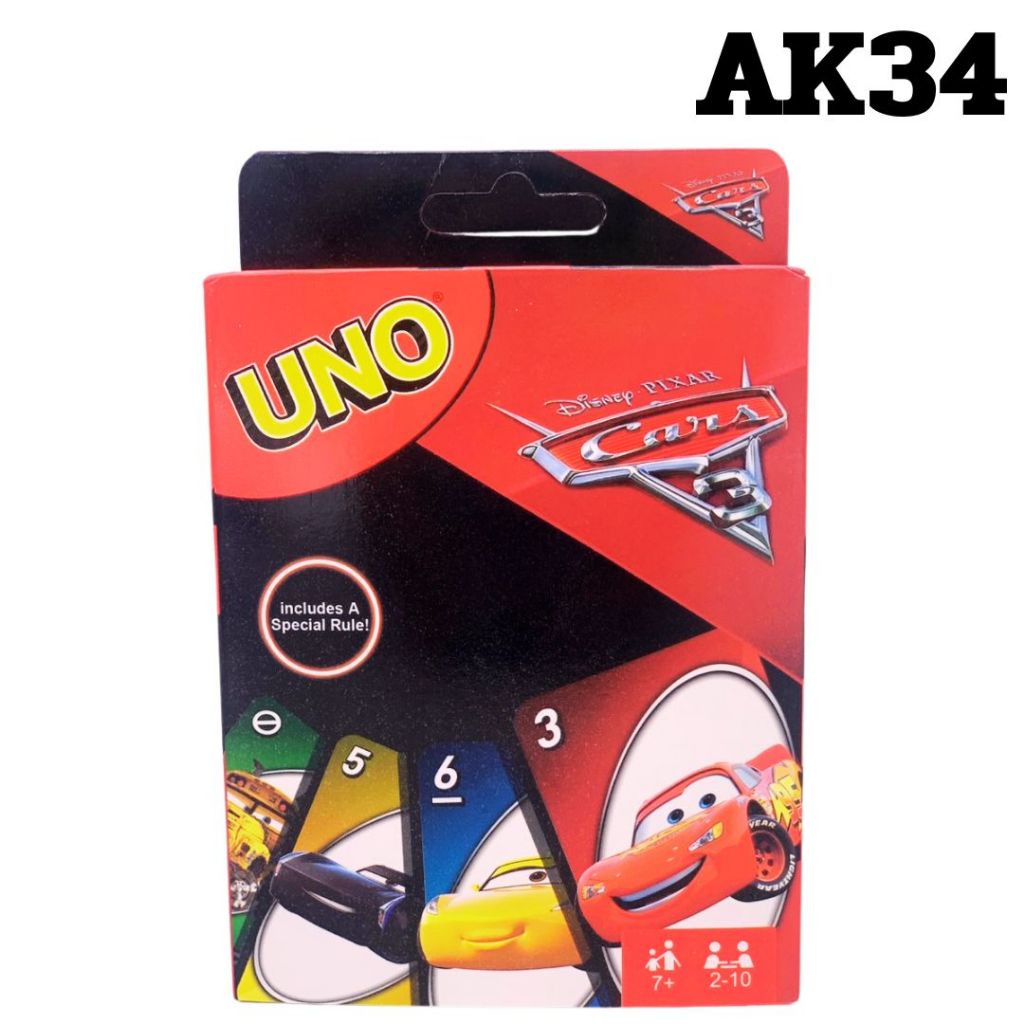 card game uno อูโน่AK34 ไพ่อูโน่ 108 ใบ เล่นสนุกกับครอบครัว เกม/การ์ด number 1 for family fun