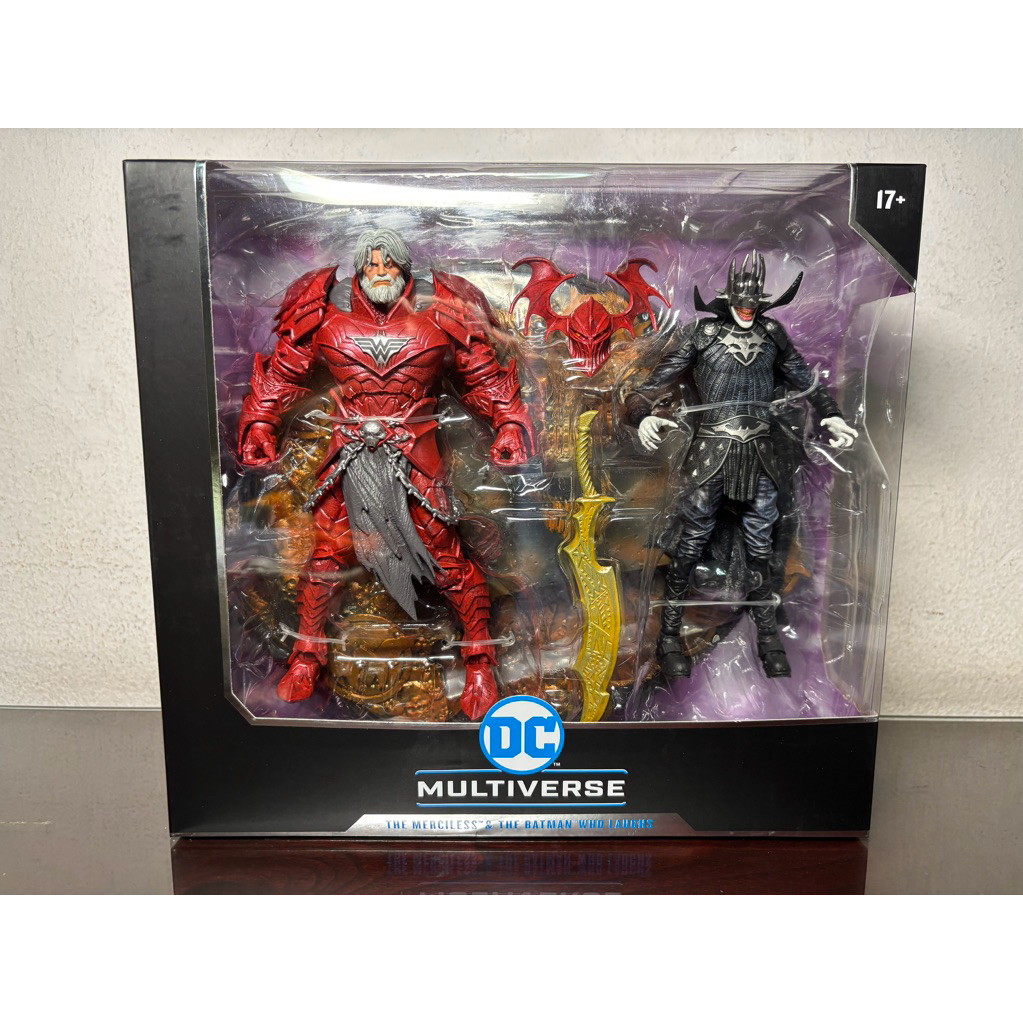 Figurines McFarlane 2-Pack DC Comics - Batman Who Laughs (Knight Armor) & The Merciless - NEUFS