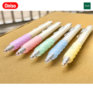 (ใหม่ 2025) Oniso Pearl ปากกาเจลหัวลูกลื่น 2 ชั้น 0.38MM ปากกาเจลแห้งไว ด้ามจับนุ่ม Oni-FD001
