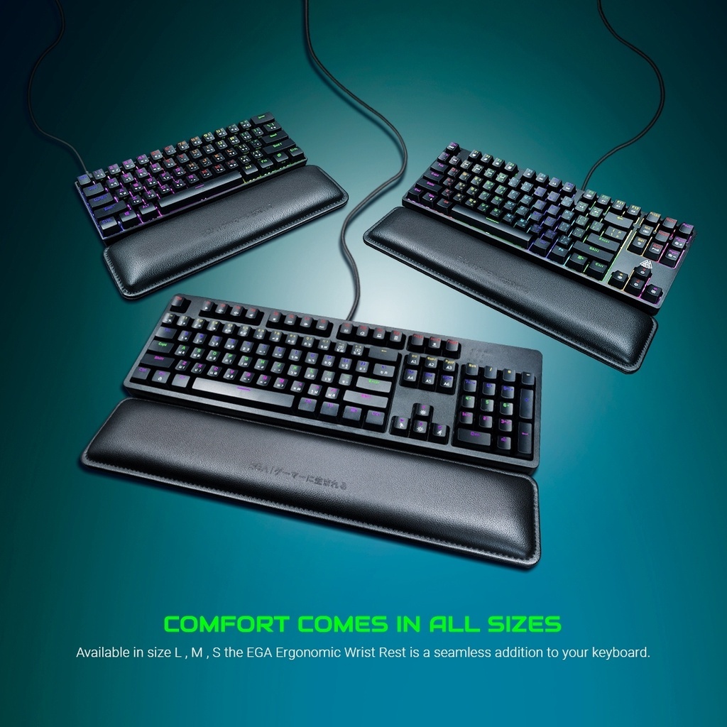 WRIST REST KEYBOARD ที่รองข้อมือสำหรับคีย์บอร์ด EGA TYPE WR1