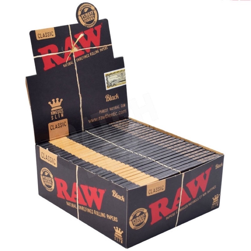 กระดาษ Raw black classic kingsize slim (ของแท้100%พร้อมส่ง)