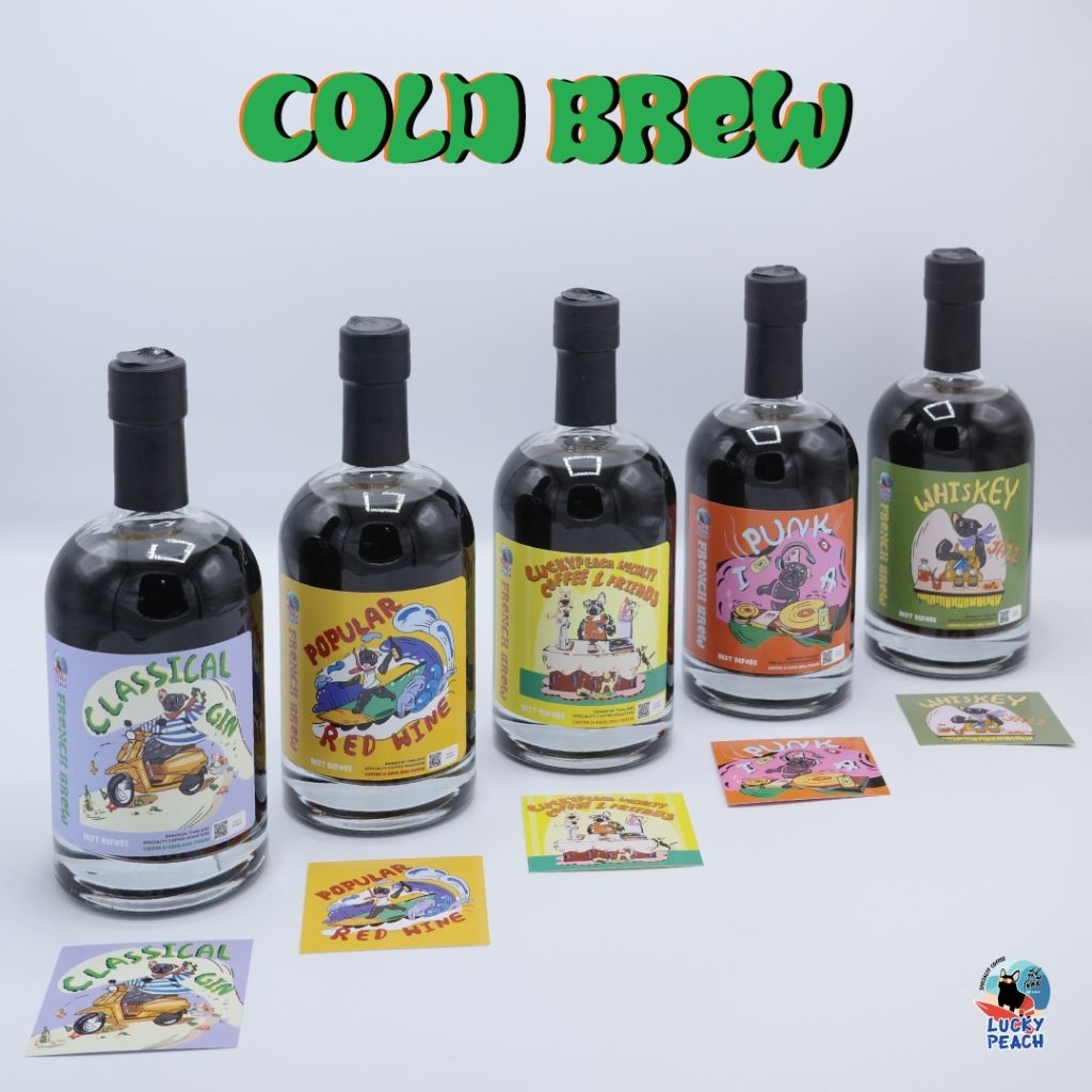 COLD BREW Wine & Whisky & Wheat & Gin & IPA กาแฟโคลด์บรูว์ ดื่มง่ายไม่ขม ไม่มีแอลกอฮอร์ ขายดีอันดับ 1