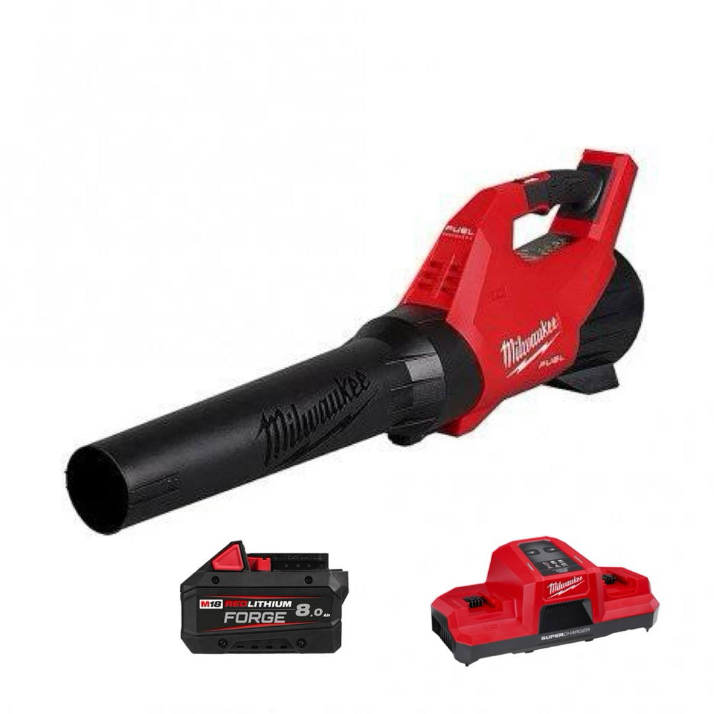 เครื่องเป่าลม M18 FBLG3 +แบตเตอรี่ M18FB8 + แท่นชาร์จซุปเปอร์ชาร์จ M18DBSC