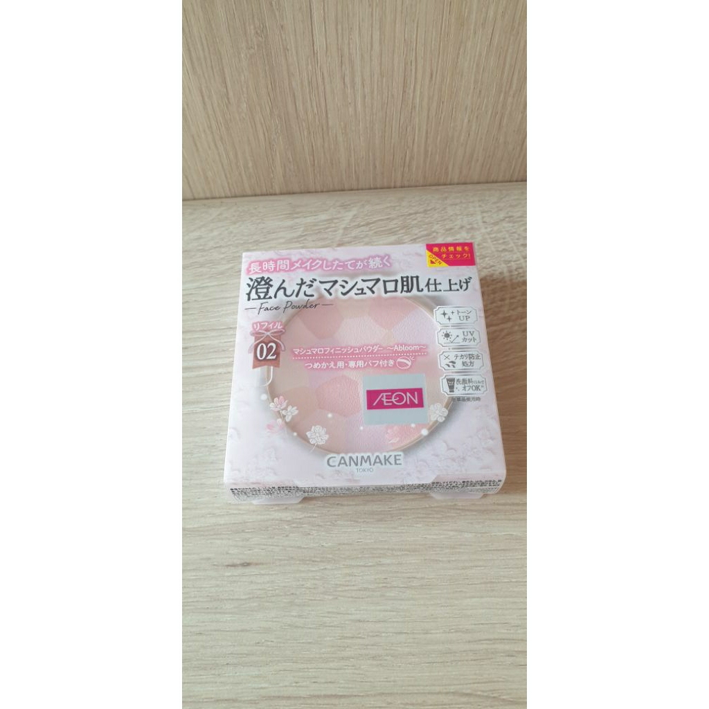แป้งทาหน้า แป้งพับCanmake Marshmallow Finish Powder รีฟิล #02