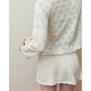 ☁️🍋RUBYANDLEMON - BEGEL CARDIGAN คาดิแกนนลายฉลุ