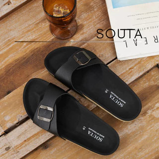🕶The Classic - Souta รองเท้าแตะวินเทจ สไตล์ไบเก้น รวมรุ่นดำล้วน🕶 >> minimal >> ไซส์35-45*ลด1ไซส์*