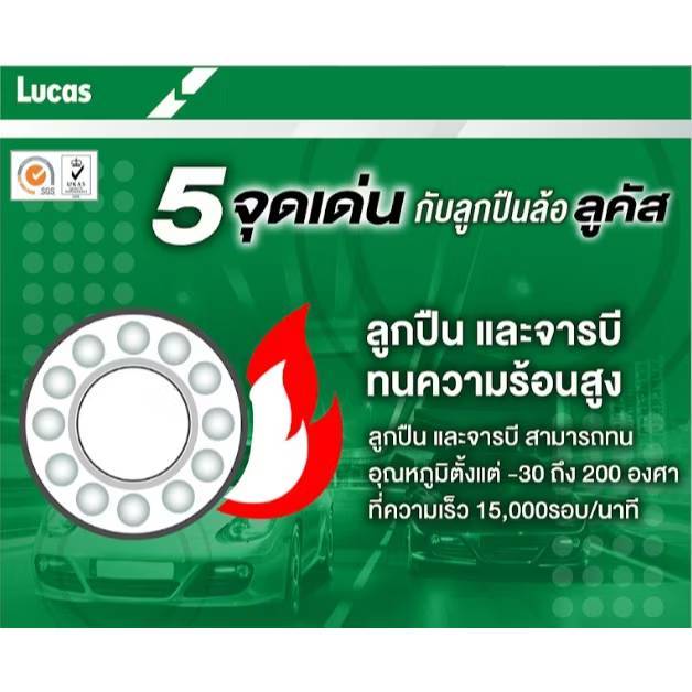 LUCAS ลูกปืน ล้อหน้า-หลัง ABS HONDA CITY ปี 2014-ON ลูคัส ฮอนด้า ซิตี้ - รูปที่ 5