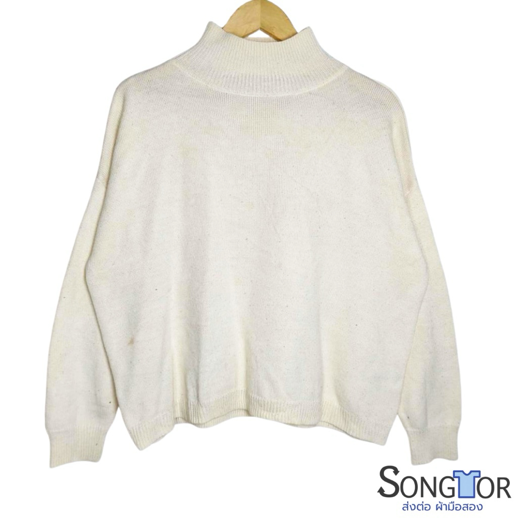 W010 GU เสื้อแขนยาวไหมพรม เสื้อกันหนาว งานมือสองคัดเกรด คุณภาพดีเหมือนใหม่