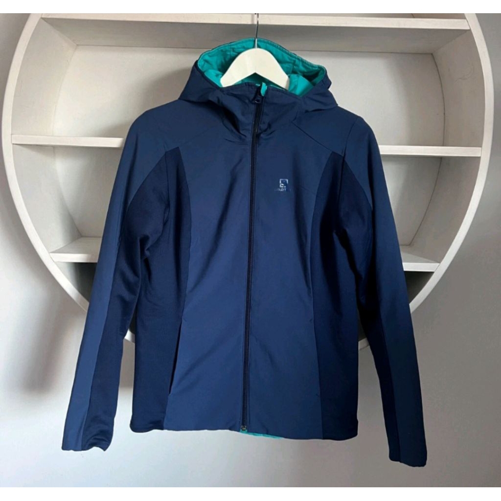 used salomon drifter reversible midlayer jacket เสื้อกันหนาว บุนวม ใส่ชั้นกลางสกีสโนว์บอร์ดได้ Size 