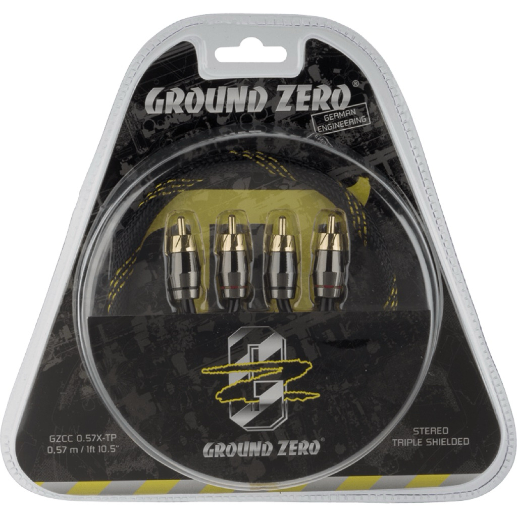 GROUND ZERO GZCC 0.57X-TP 0.57 m high quality RCA cable