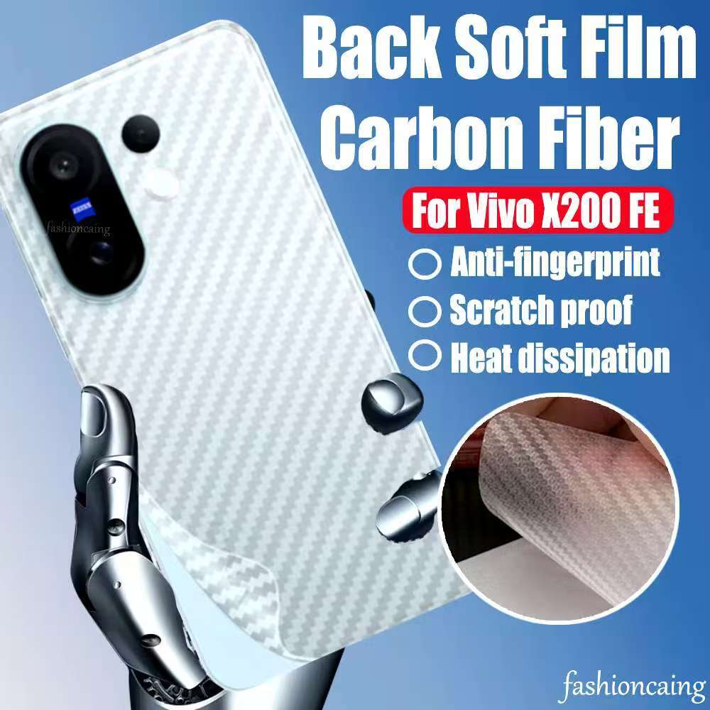 Vivo V60/Vivo X200 FE(พร้อมส่งในไทย)ฟิล์มหลังลายเคฟล่าVivo V60 5G/Vivo X200 FE 5Gตรงรุ่น