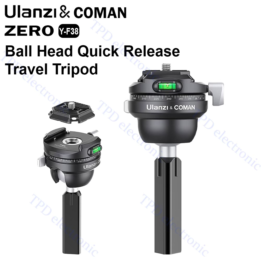 หัวบอล Ulanzi & Coman Zero Y-F38 tripod ballhead หัวบอลสำหรับเปลี่ยนขาตั้งกล้อง Zero Y เป็นระบบล็อค F38