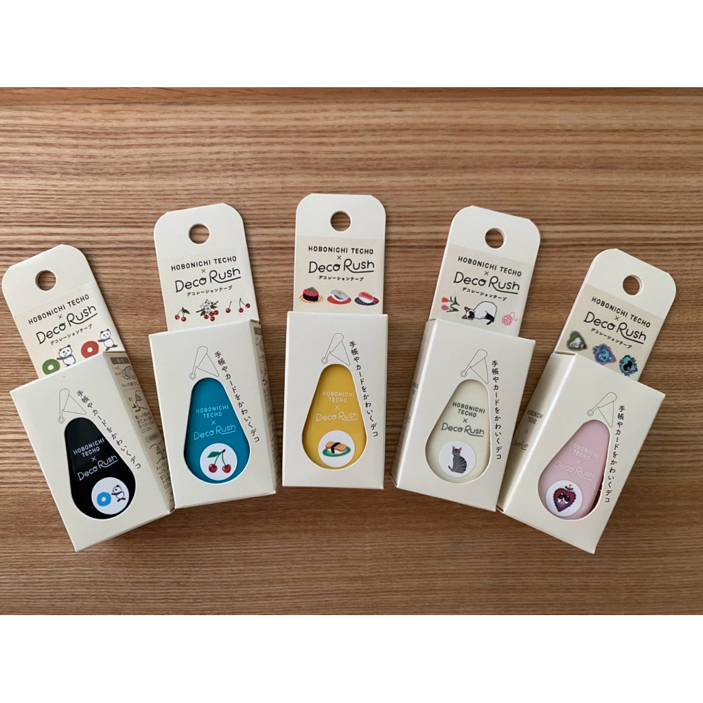 Hobonichi techo + Deco rush, DecoRush, เทปตกแต่งแพลนเนอร์ ไดอารี่ โน๊ต