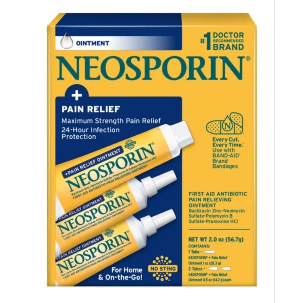ของแท้ USA พร้อมส่งNeosporin + Pain Relief Ointment Meximum Strength Pain Relief