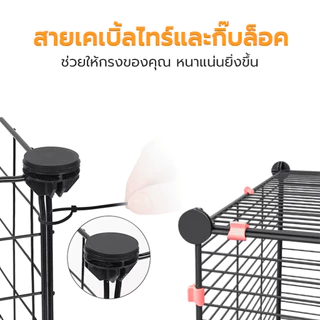 ชิ้นส่วนประกอบคอก DIY คอกสุนัข DIY คอกกั้นสัตว์เลี้ยง คอกสัตว์เลี้ยง เป็นส่วนประกอบสำหรับต่อกรงสัตว์เลี้ยง Petus pet