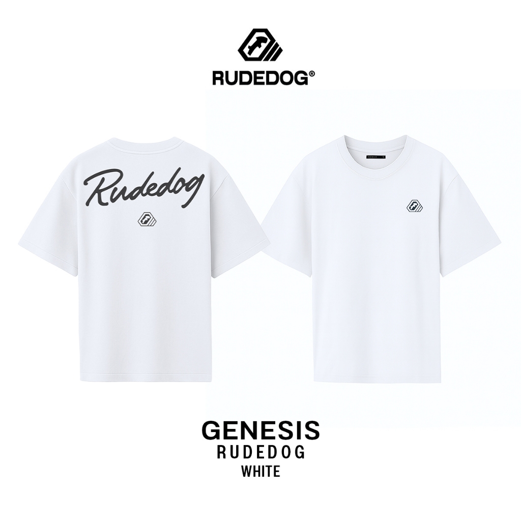 เสื้อยืดโอเว่อร์ไซส์  แบรนด์ RUDEDOG นุ่มตัวท็อป รุ่น GENESIS รูปที่ 7
