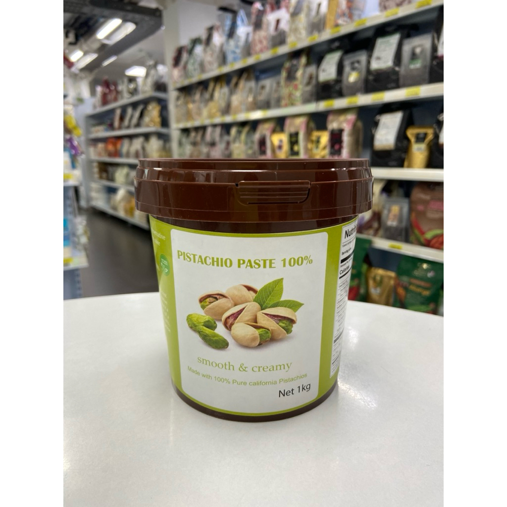 Pistachio Paste 100% (แบบสุก) 5kg for Ice cream Spread,macaroon Toast, ไม่มีน้ำตาลไม่มีรสหวาน พิสตาช