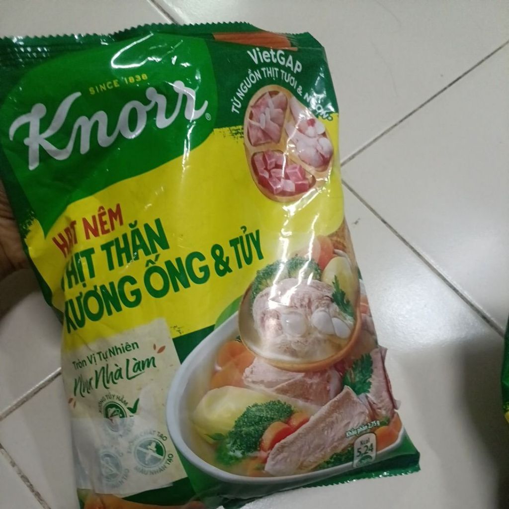 Knor hạt nêm thịt thăn xương ống và tủy900g  คนอร์ปรุงรสกระดูกสันในและไขกระดูก900g