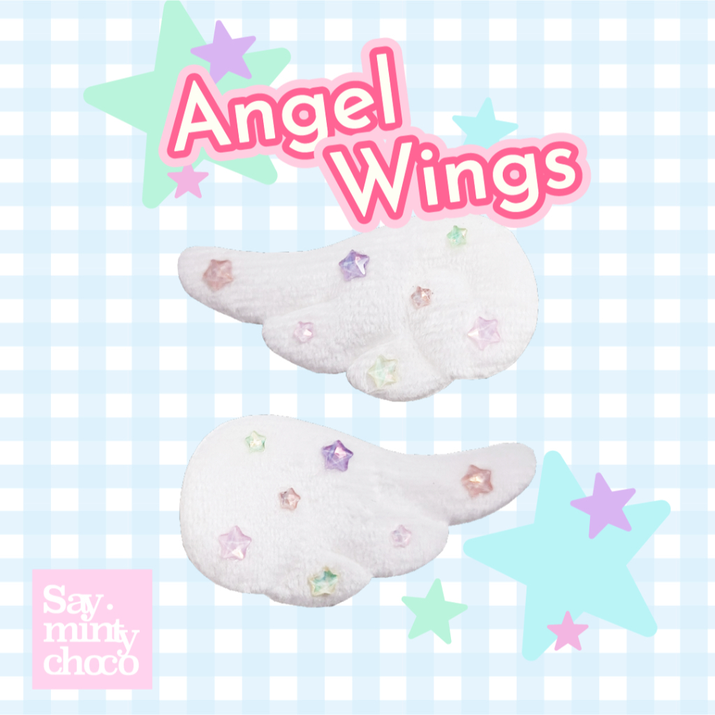 พร้อมส่ง ♡ Angel Wings ♡🪽 | Hair Accessories Clip กิ๊บติดผม เข็มกลัด ปีกนางฟ้า กิ๊บนางฟ้า 🌈🪽 (จัดส่ง