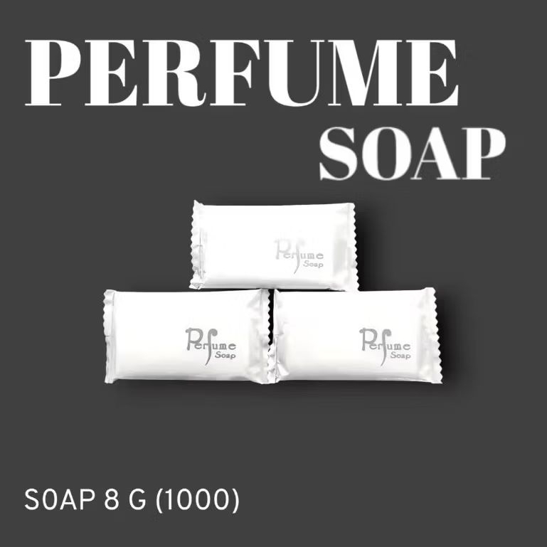 สบู่โรงแรม Perfume soap ขนาด 8 กรัม 1,000 ก้อน สําหรับโรงแรม