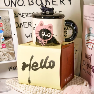 Mug ถ้วยทิวลิป, ถ้วยเซรามิก, กล่องของขวัญถ้วยวันเกิด, ถ้วยอาหารเช้าสไตล์น่ารัก, Cup, Cute Cup, 2025, กล่องของขวัญวันเกิด