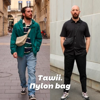 Tawii. กระเป๋าสะพายข้าง Unisex Crossbody ไนลอน กระเป๋าไนล่อน กันน้ำ เบา แฟชั่นหลากหลาย กระเป๋ายอดนิยม