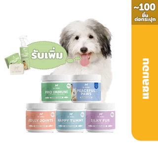 *พัฒนาสูตรใหม่* Set 5 กระปุก รับเพิ่ม 2ชิ้น Dr.Shiba Happy Tummy / Pro Immune / Jolly Joints / Silky Fur / Peaceful Paws