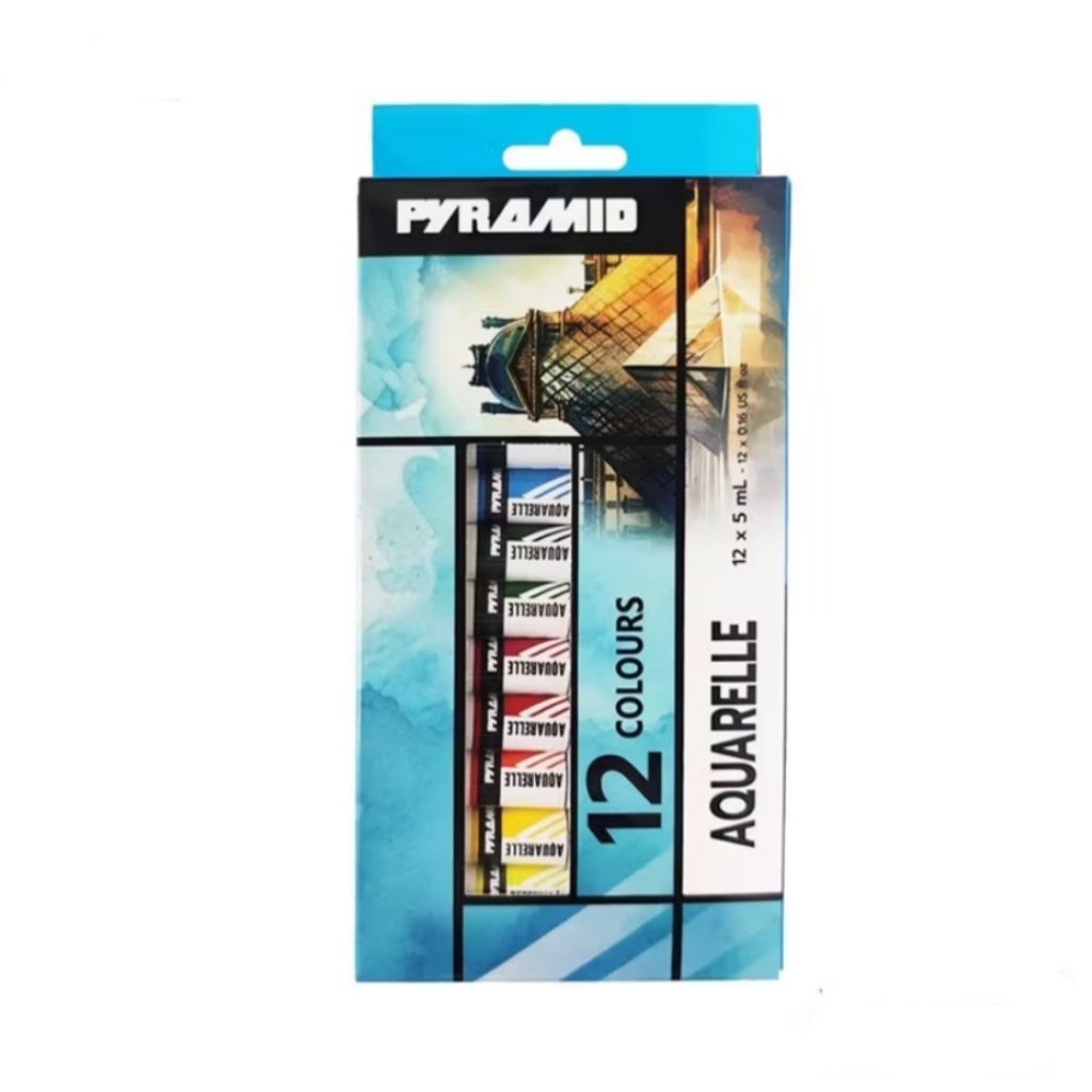 ชุดสีน้ำ Pyramid 12สี ขนาด5ml.