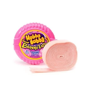 ล็อตใหม่! Hubba Bubba Mega Long Fancy Fruit (ตลับชมพู) ยาว 6 ฟุต หมากฝรั่งตลับเมตร รสบับเบิ้ลกัม 56g.