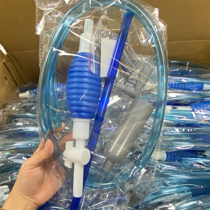 1.7เมตร กาลักน้ำ ดุดน้ำ ถ่ายน้ำทิ้ง ที่ดุดขี้ปลา ทำความสะอาดตู้ปลา ถ่ายน้ำถังน้ำ