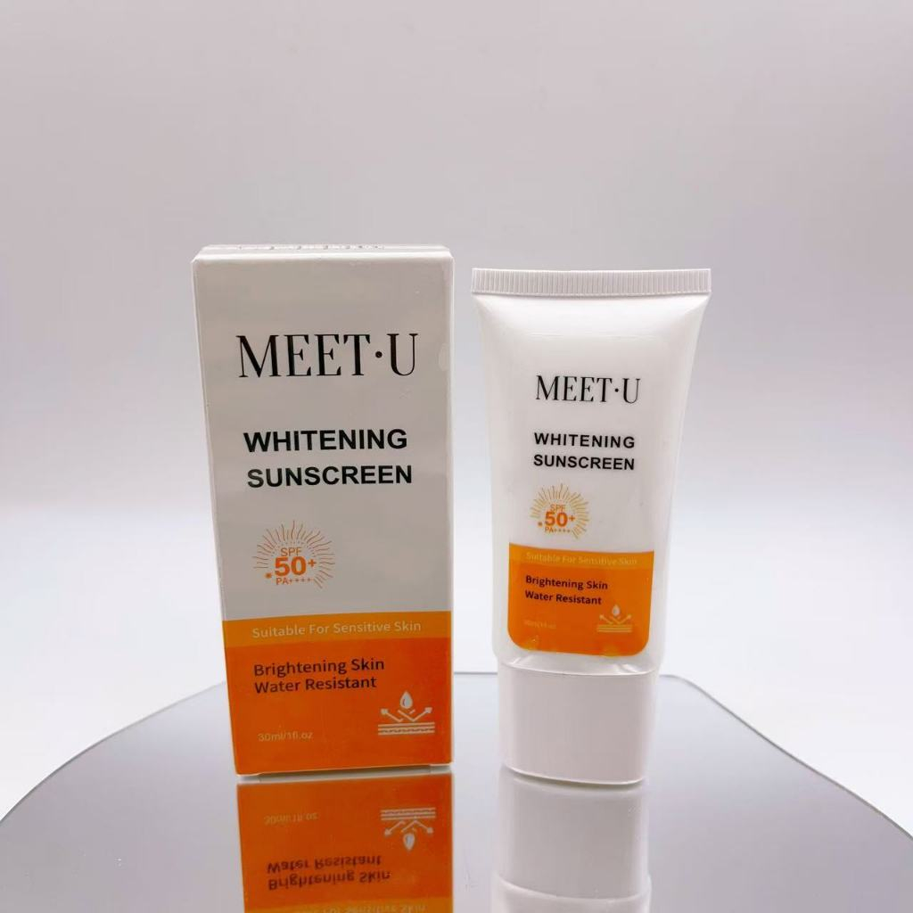 MEET·U ครีมกันแดด ไวท์เทนนิ่ง 30ml กันแดดสติ๊ก15g กันแดดบาล์ม กันแดดแบบแท่ง คุมมัน ไม่เหนียวเหนอะ SPF50+ PA++++ -8935